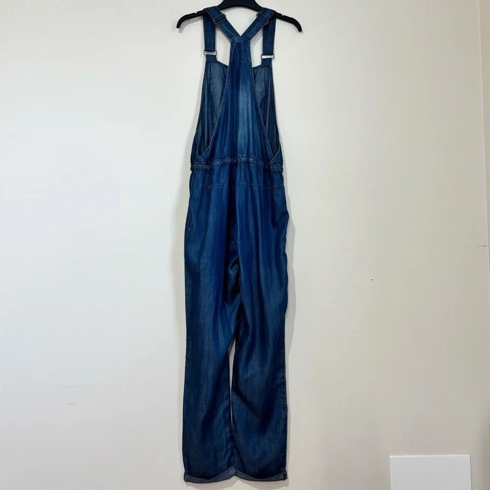 Love Stitch Women's S Preppy Baggy Chambray oversized slouchy Jumpsuit Overalls